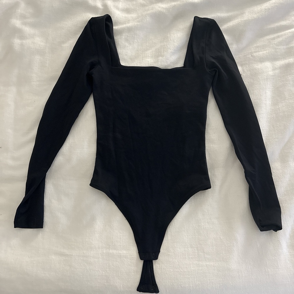 Babaton Classic Black Long Sleeve Bodysuit